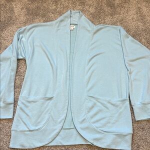 J. Crew Women's Soft Blue Open Cardigan